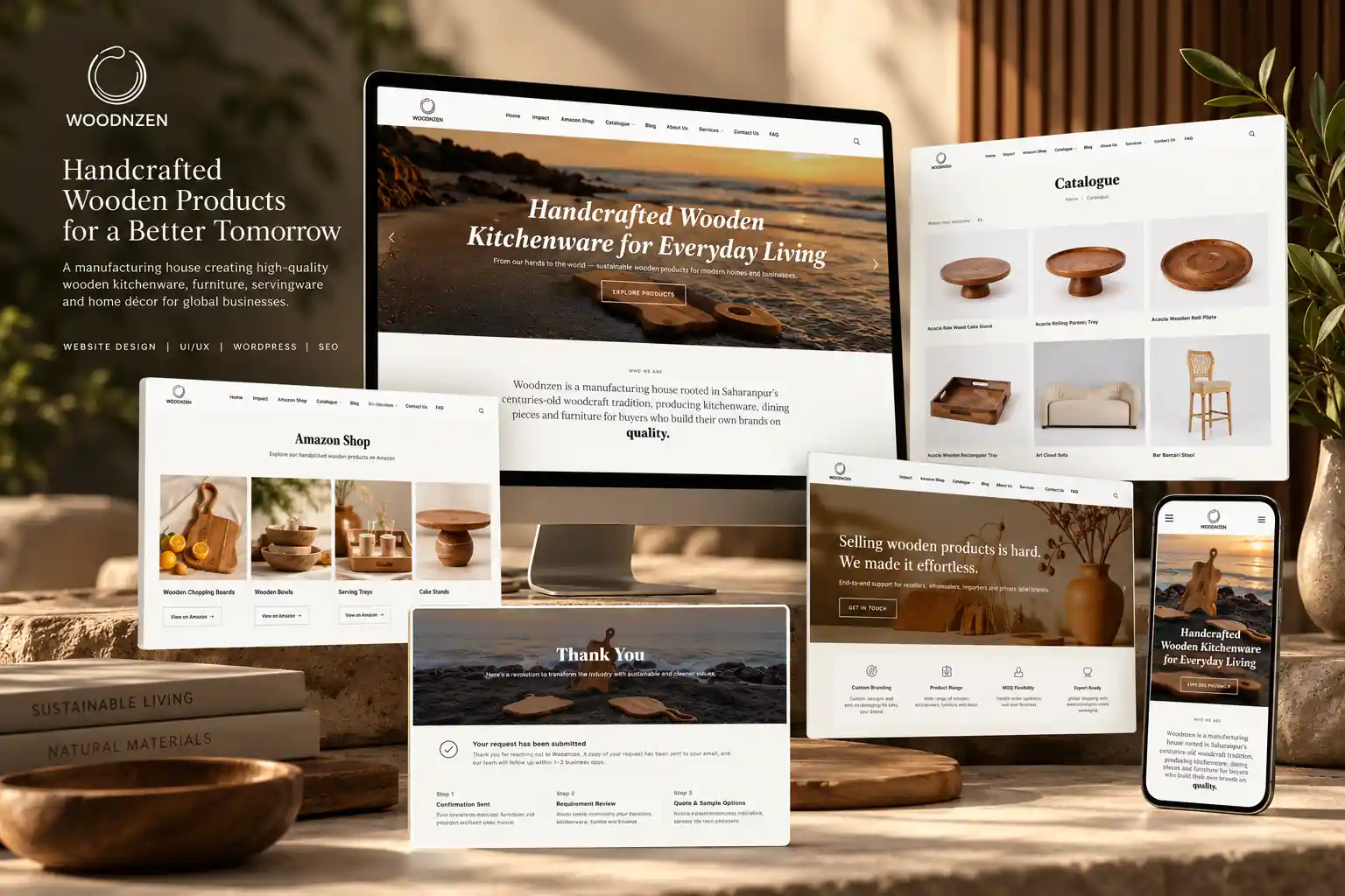 Homepage of the Woodnzen website